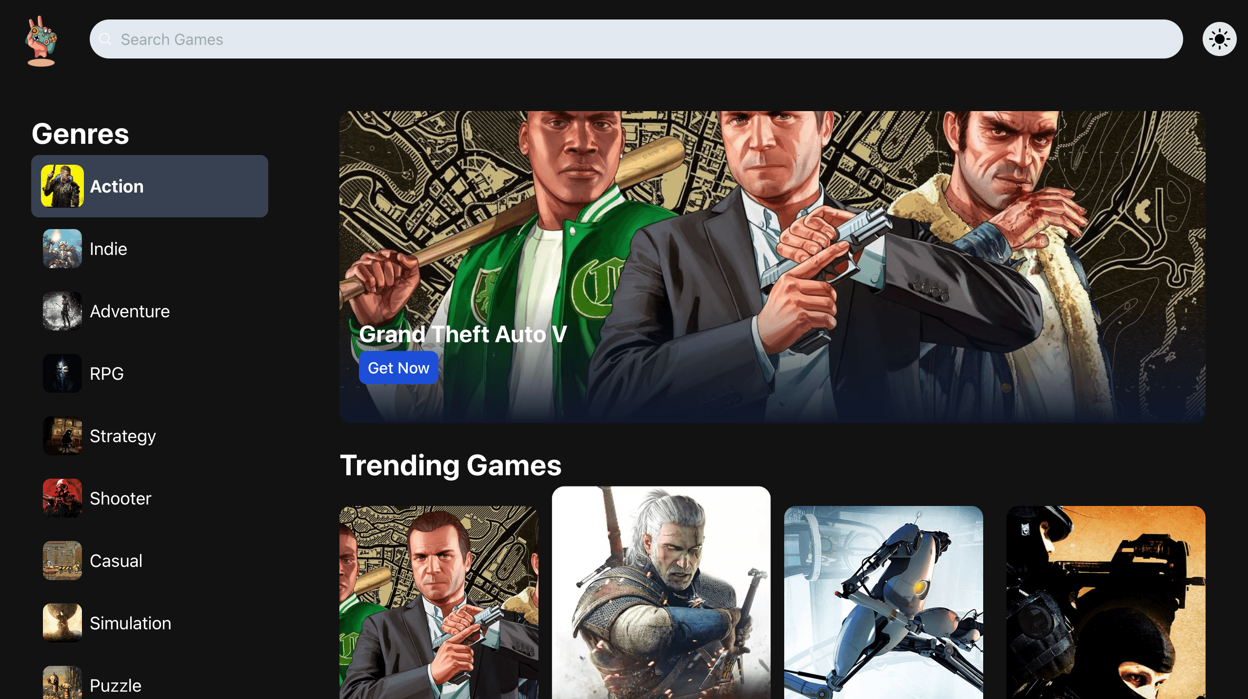 Imagem do projeto: Game Displaying Platform